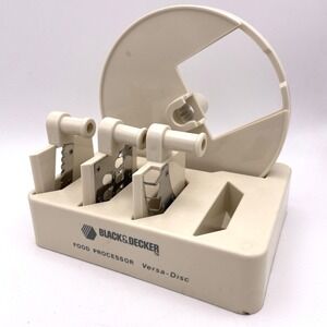 RARE Vtg GE AD1 Versa-Disc Food Processor Accessory Kit *Labeled Black & Decker*